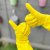 Elbow Grease Anti-Bacteria Rubber Gloves - Medium