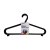 Jiating 10 Piece Plastic Cloth Hanger - Black