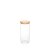 Jomafe Store&Care Round Bamboo Glass Jar - 1300ml