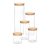 Jomafe Store&Care Round Glass Jar With Bamboo Lid - 1100ml