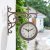 Outside In York Station Wall Clock & Thermometer 5.5in