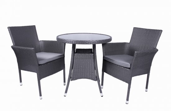 Malaga 2 Seater Fixed Bistro Set