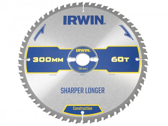 Irwin Construction Table & Mitre Circular Saw Blade 300 x 30mm x 60T ATB