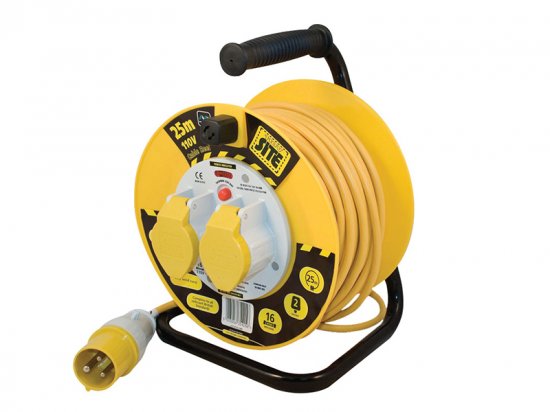 Masterplug Cable Reel 110V 16A Thermal Cut-Out 25m