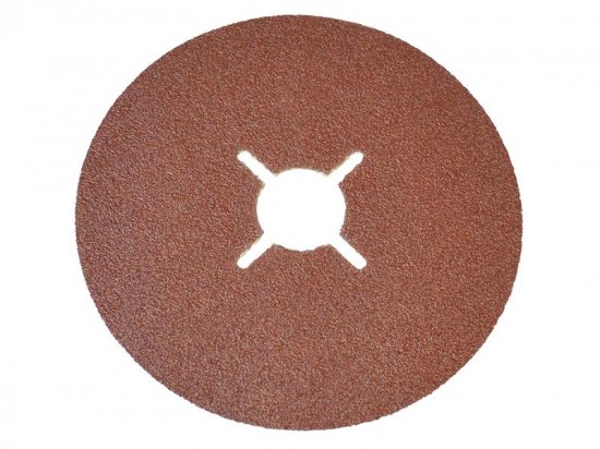 Faithfull Resin Bonded Sanding Discs 115 x 22mm 40G (Pack 25)