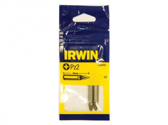 Irwin Screwdriver Bits Pozi PZ2 50mm (Pack 2)