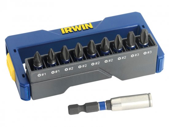 Irwin Phillips Impact Screwdriver Bit Set, 10 Piece