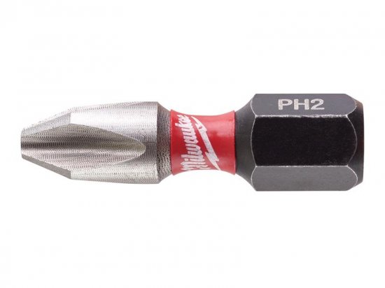 Milwaukee SHOCKWAVE Impact Duty Bits PH2 x 25mm (Pack 25)