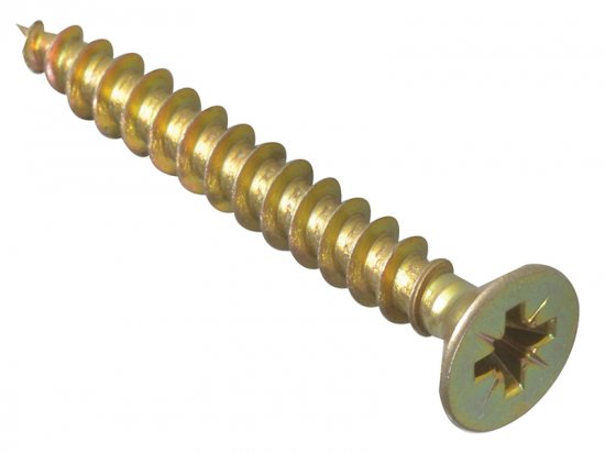 ForgeFix Multi-Purpose Pozi Compatible Screw CSK ST ZYP 6.0 x 40mm (Box of 200)