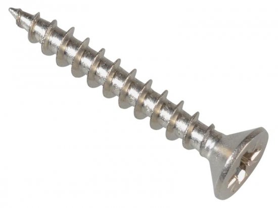 ForgeFix Multi-Purpose Pozi Compatible Screw CSK ST S/Steel 3.5 x 25mm (Box of 200)