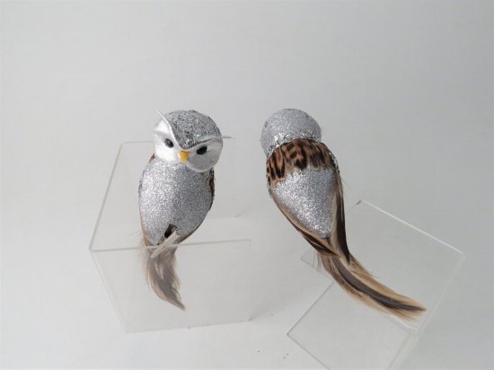 Giftware Trading Silver Clip-On Owl 15cm