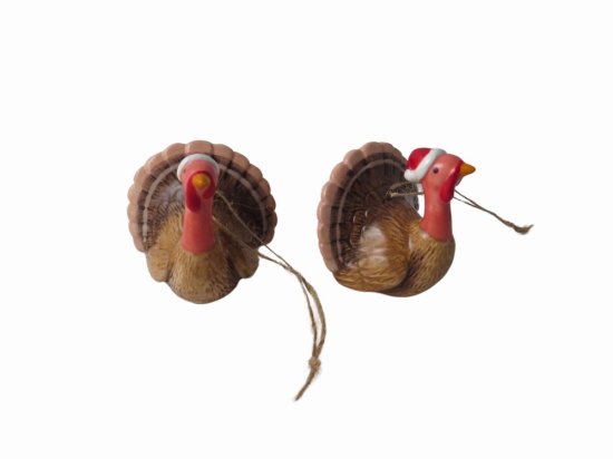 Giftware Trading Ceramic Turkey Tree Decoration 6.5cm