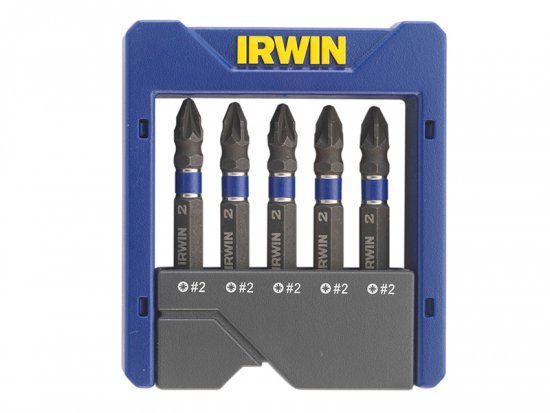 Irwin Pozidriv Impact Screwdriver Pocket Bit Set, 5 Piece