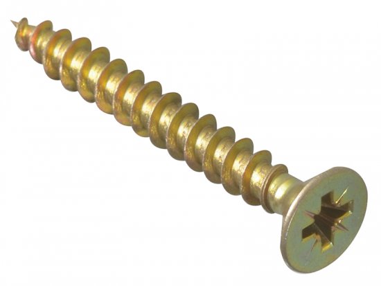 ForgeFix Multi-Purpose Pozi Compatible Screw CSK ST ZYP 5.0 x 40mm (Box of 200)