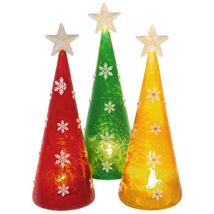 Shudehill Giftware Frosted LED Tree Large - Assorted at Barnitts Online ...